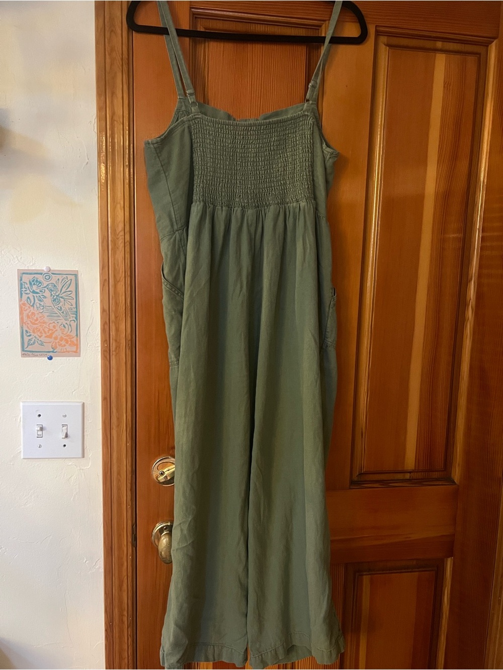 Old Navy Olive Green Button-Front Utility Jumpsuit - Picture 4 of 4